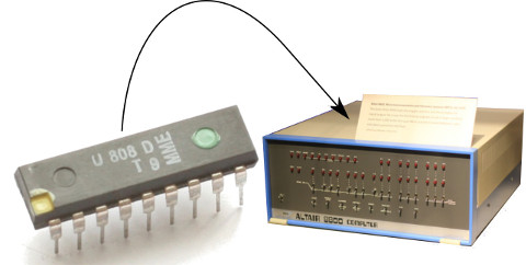 Microprocessador Intel 8008 aplicado ao microcomputador Altair