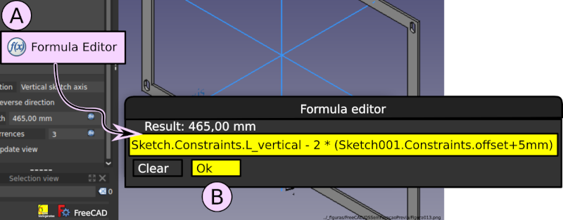 Utilizando o 'Formula editor'