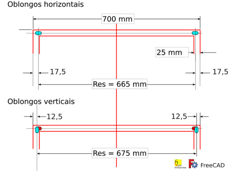 Parâmetros para 'Linear Pattern'