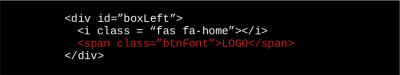 Fragmento de código HTML